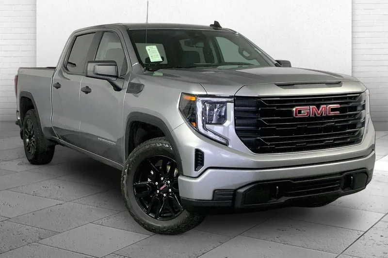 2024 GMC Sierra 1500 Pro in Sterling Metallic — front three-quarter view