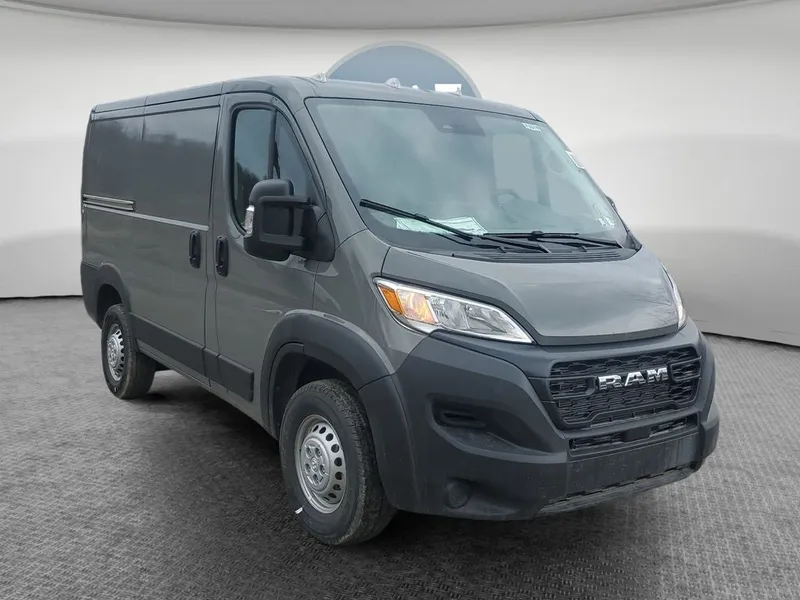 2026 RAM ProMaster Cargo Van RAM PROMASTER 1500 TRADESMAN CARGO VAN LOW ROOF 118' WB in Ceramic Gray Clear-Coat Exterior Paint — front...