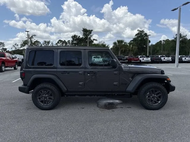 2026 Jeep Wrangler Sport S in Granite Crystal Metallic Clearcoat — front three-quarter view