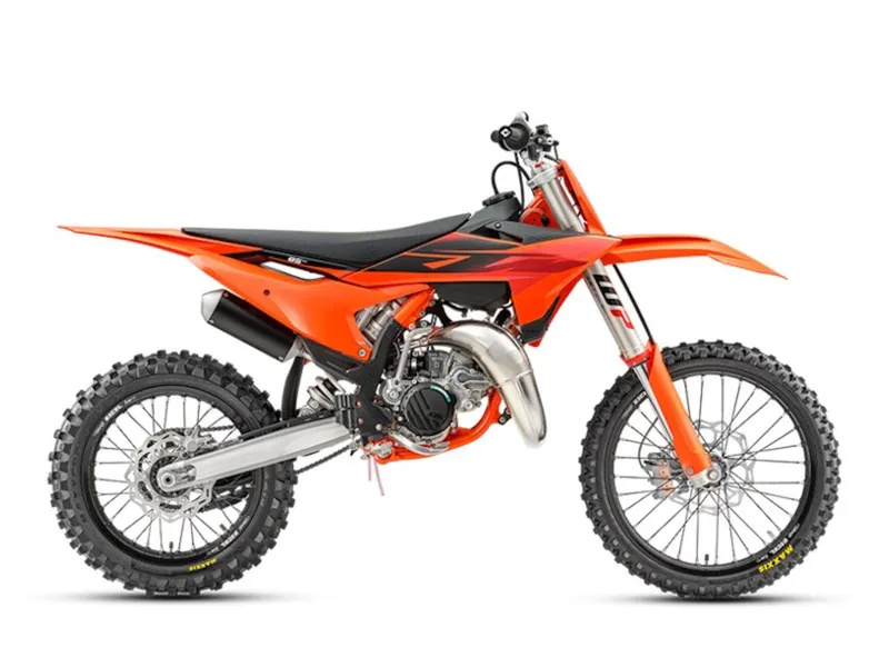 2027 KTM 85 SX 17/14 — front three-quarter view