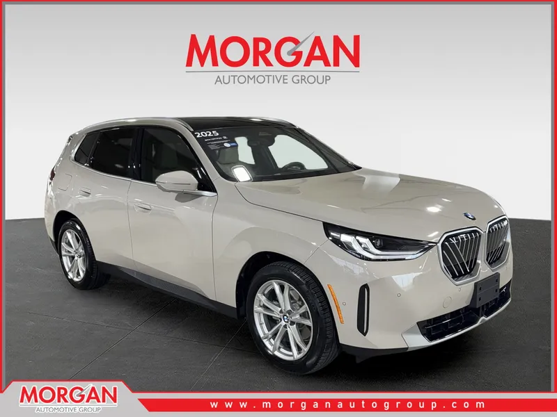 2025 BMW X3 30 xDrive in Beige — front three-quarter view