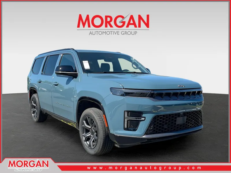 2026 Jeep Grand Wagoneer Limited in Blue — front three-quarter view