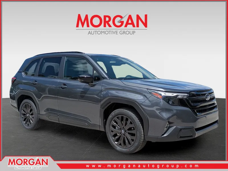 2026 Subaru Forester Sport in Magnetite Gray Metallic — front three-quarter view