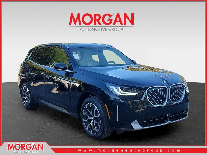 2026 BMW X3 30 xDrive in Black Sapphire Metallic — front three-quarter view