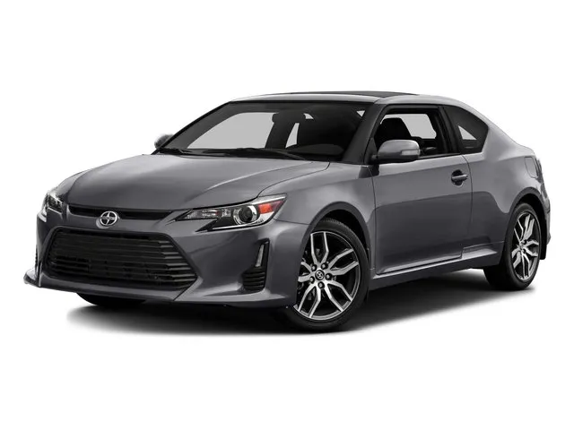 2016 Scion tC in Cement — front three-quarter view
