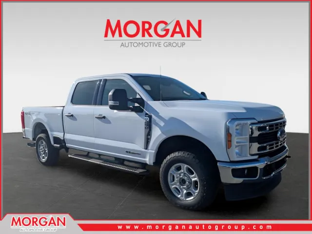 2025 Ford F-250SD XLT in White — front three-quarter view