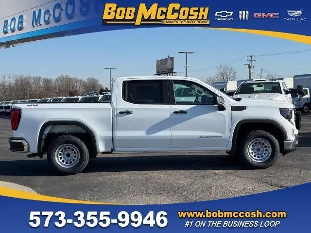 2026 GMC Sierra 1500 Pro in Summit White — front three-quarter view
