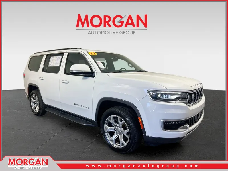 2022 Jeep Wagoneer Series II in Bright White Clearcoat — front three-quarter view