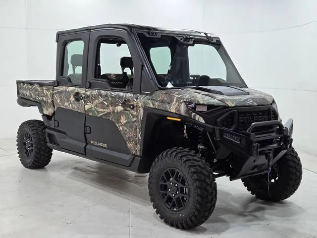 2026 Polaris® Ranger Crew XD 1500 NorthStar Ultimate Polaris Pursuit Camo — front three-quarter view