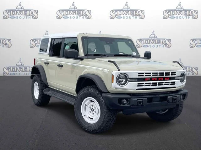 2026 Ford Bronco Heritage Edition in Beige — front three-quarter view