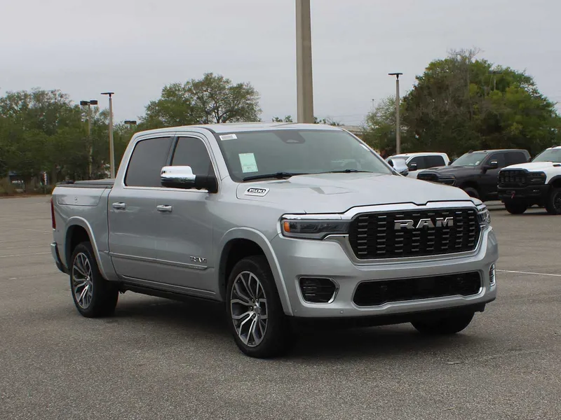 2026 RAM 1500 Tungsten in Silver Zynith Exterior Paint — front three-quarter view