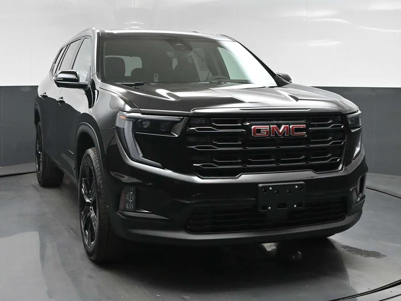 2026 GMC Acadia Elevation in Ebony Twilight Metallic — front three-quarter view