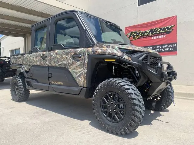 2026 Polaris® Ranger Crew XD 1500 NorthStar Ultimate Polaris Pursuit Camo — front three-quarter view