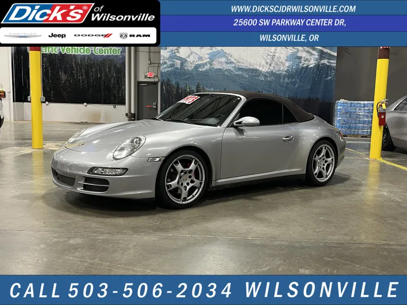 2007 Porsche 911 Carrera 4S in Arctic Silver Metallic — front three-quarter view