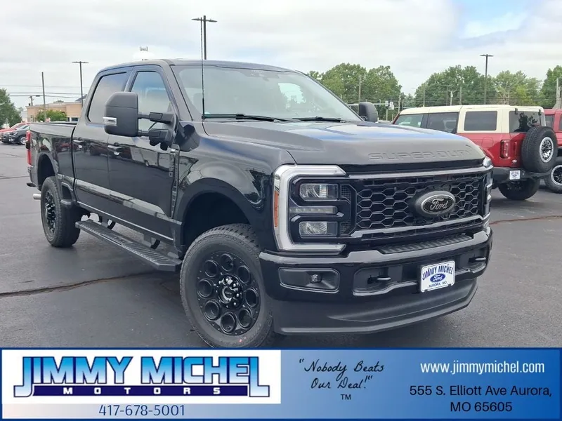 2026 Ford F-350SD XLT in Black Metallic — front three-quarter view