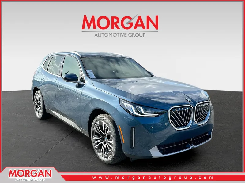 2026 BMW X3 30 xDrive in Blue — front three-quarter view