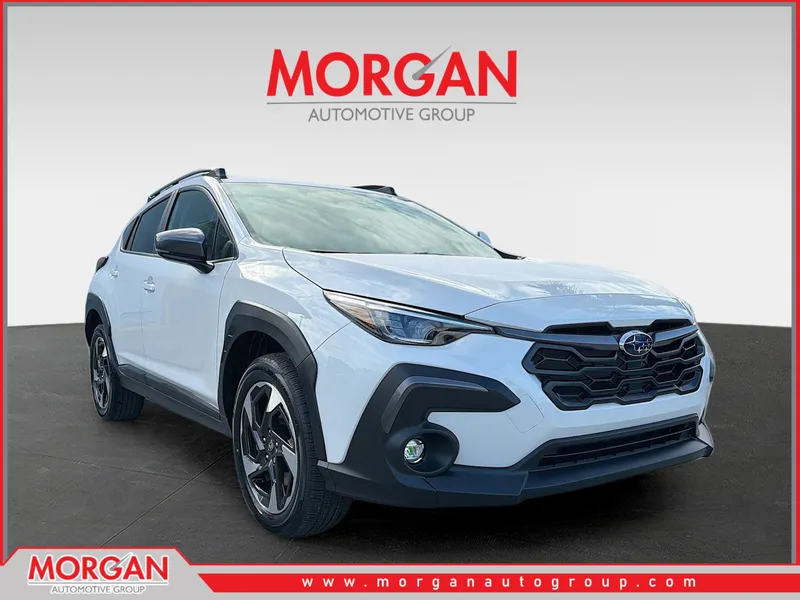 2026 Subaru Crosstrek Limited in Crystal White Pearl — front three-quarter view
