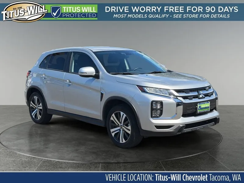 2025 Mitsubishi Outlander Sport S in Silver — front three-quarter view