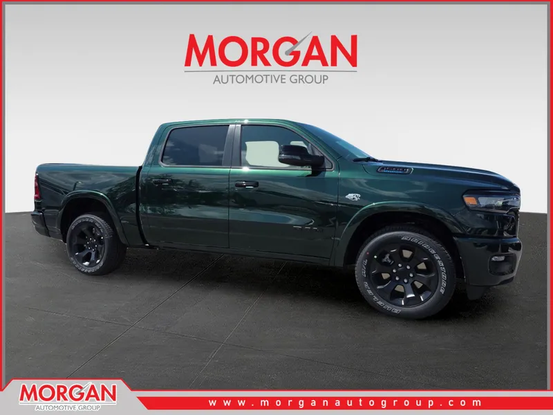 2026 Ram 1500 Big Horn/Lone Star in Green — front three-quarter view