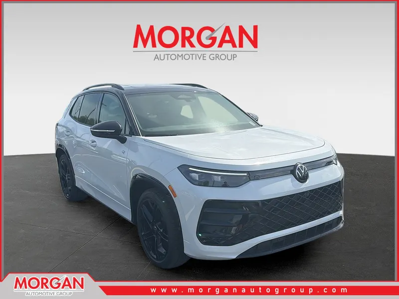 2026 Volkswagen Tiguan SE R-Line Black in Opal — front three-quarter view