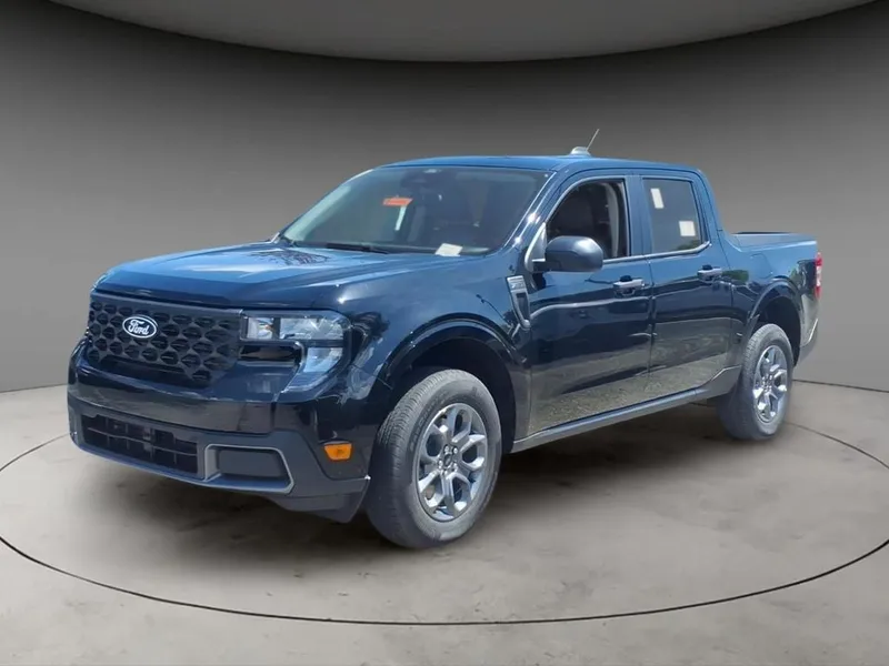 2026 Ford Maverick XLT in Shadow Black — front three-quarter view