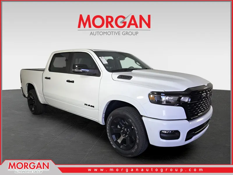 2026 Ram 1500 Big Horn/Lone Star in White — front three-quarter view