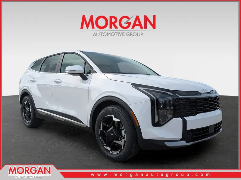 2026 Kia Sorento S in Glacial White Pearl — front three-quarter view