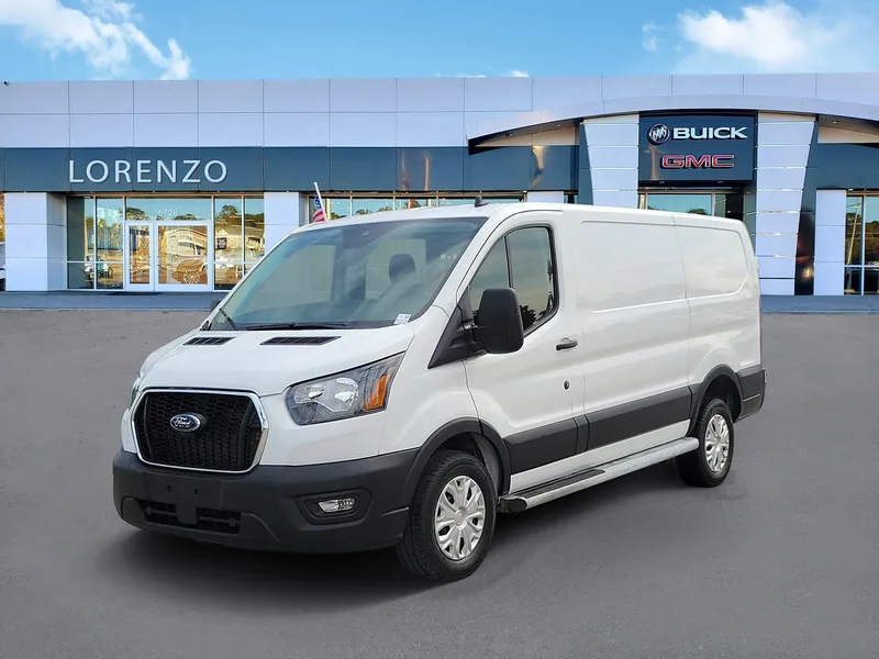 2025 Ford Transit Cargo Van T250 in White — front three-quarter view