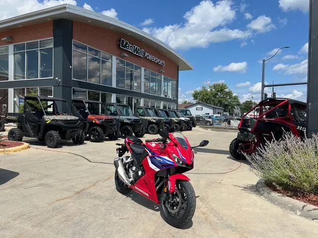 2025 Honda® CBR500R — front three-quarter view