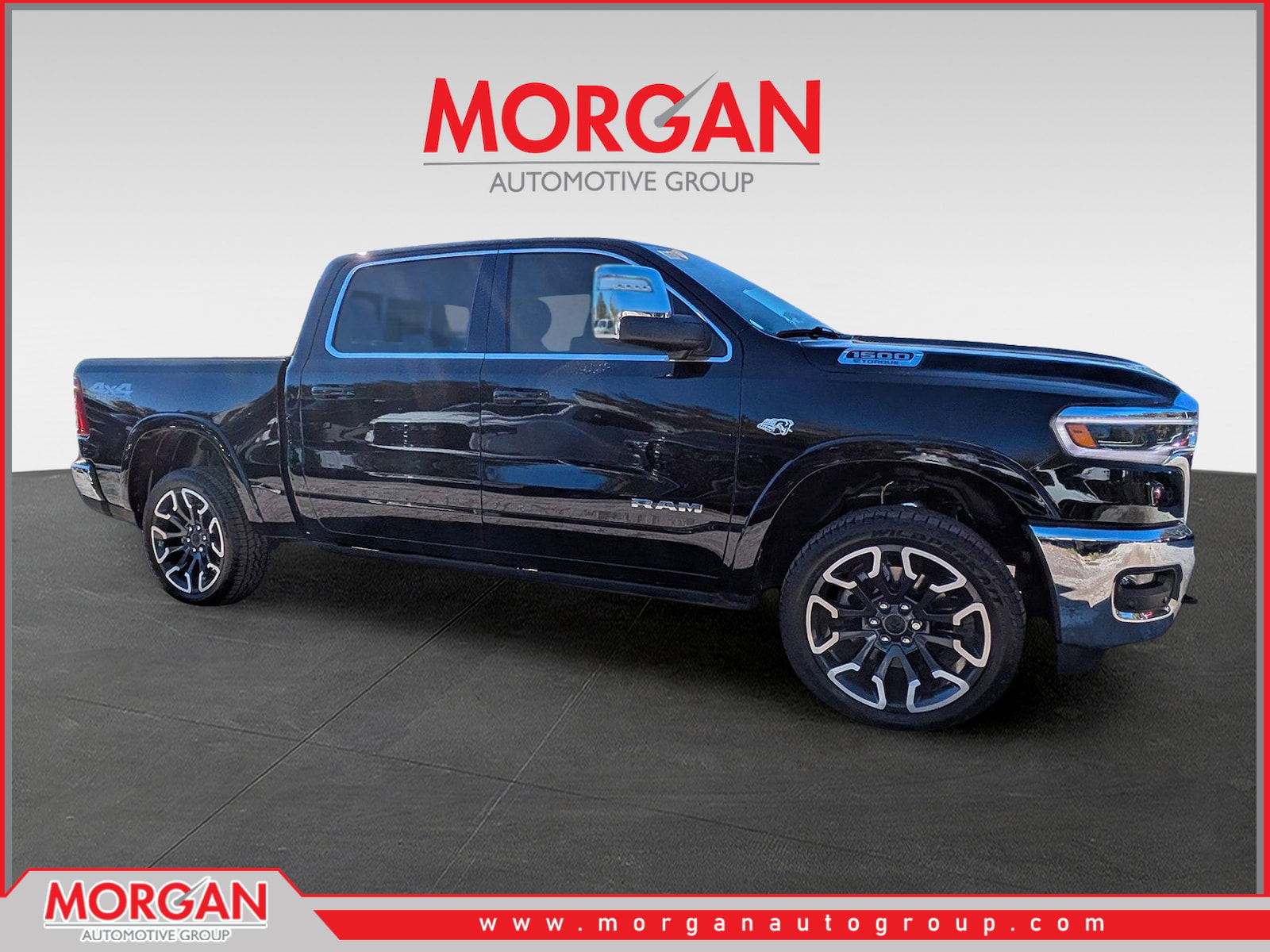 2026 Ram 1500 Limited in Black — front three-quarter view