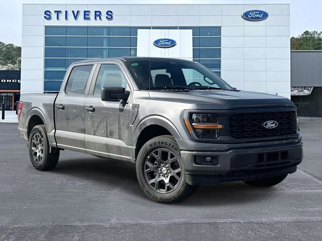 2026 Ford F-150 STX in Gray — front three-quarter view
