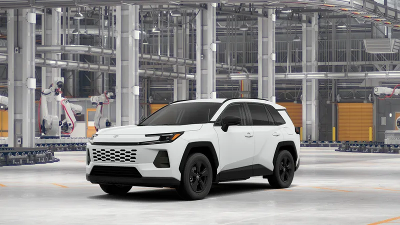 2026 Toyota RAV4 LE in Ice Cap — front three-quarter view