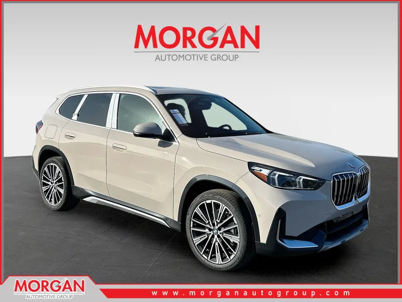 2026 BMW X1 xDrive28i in Beige — front three-quarter view
