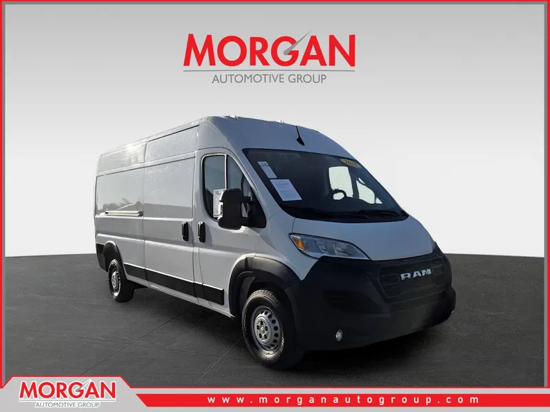 2025 Ram ProMaster 2500 High Roof in White — front three-quarter view
