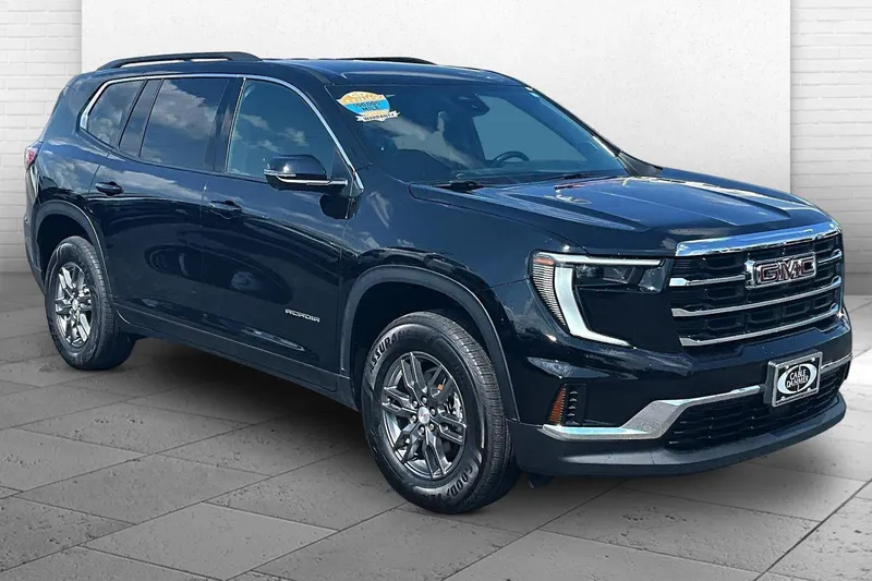 2025 GMC Acadia Elevation in Ebony Twilight Metallic — front three-quarter view