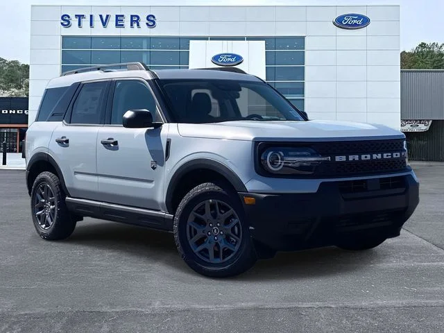 2026 Ford Bronco Sport Big Bend 5 Door SUV, SUV & Crossovers in Space White Metallic — front three-quarter view