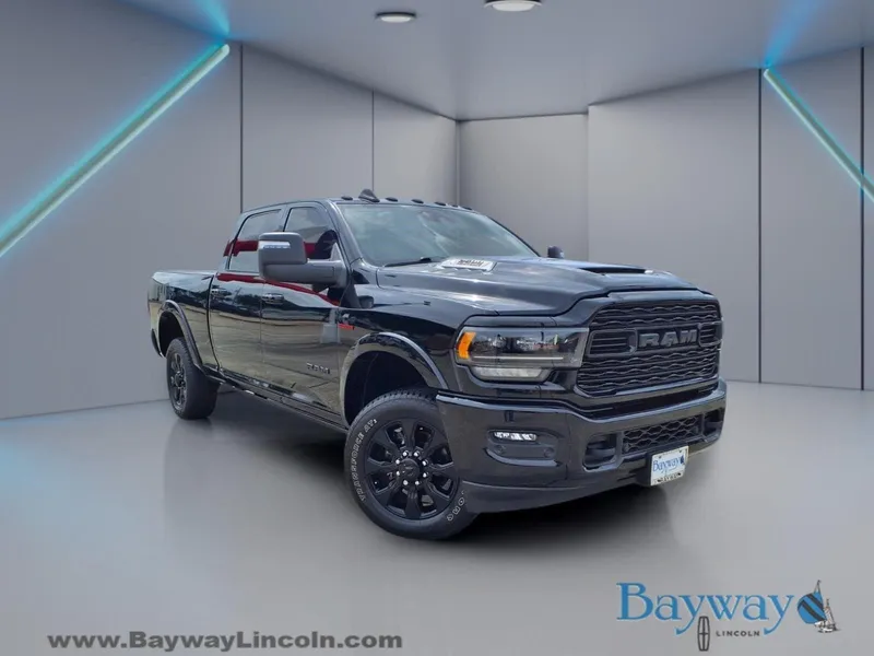 2024 RAM 2500 Limited in Diamond Black Crystal Pearlcoat — front three-quarter view