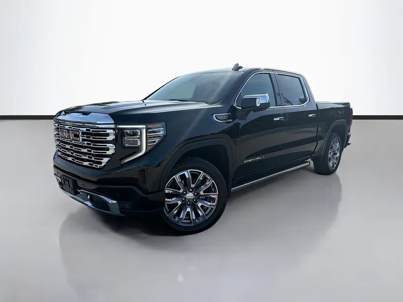 2024 GMC Sierra 1500 Denali in Onyx Black — front three-quarter view