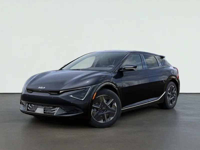 2026 Kia EV6 LIGHT in Panthera Metal Gray — front three-quarter view