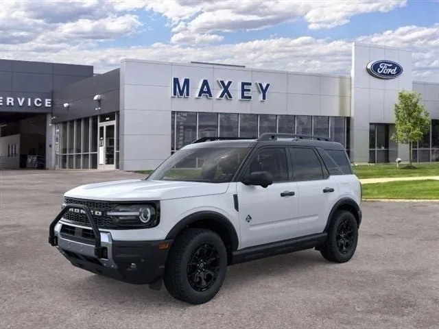 2026 Ford Bronco Sport Outer Banks® in Oxford White — front three-quarter view
