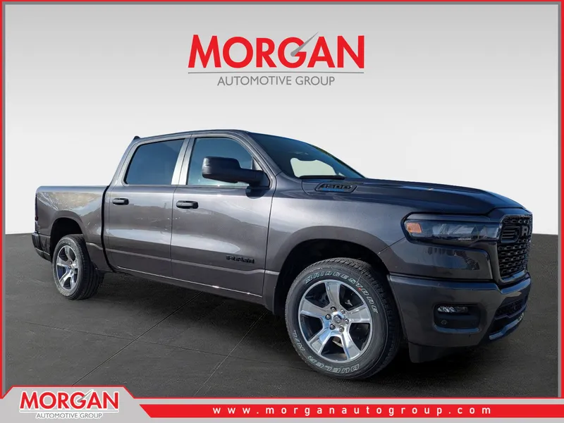 2026 Ram 1500 Express in Gray — front three-quarter view