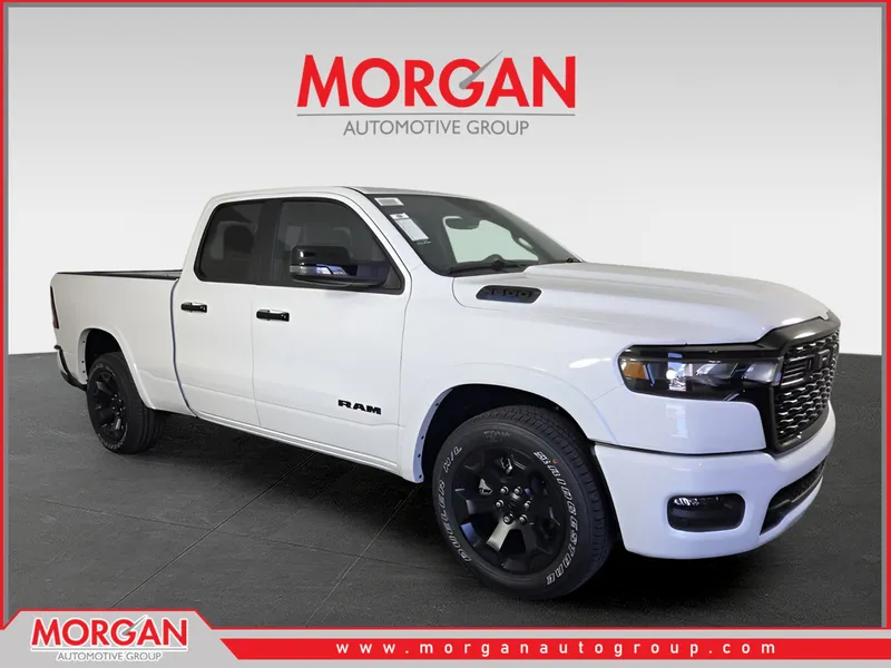 2026 Ram 1500 Big Horn/Lone Star in White — front three-quarter view