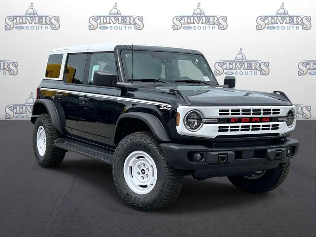 2026 Ford Bronco Heritage Edition in Black — front three-quarter view