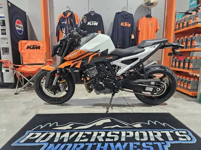 2027 KTM 990 Duke — front three-quarter view