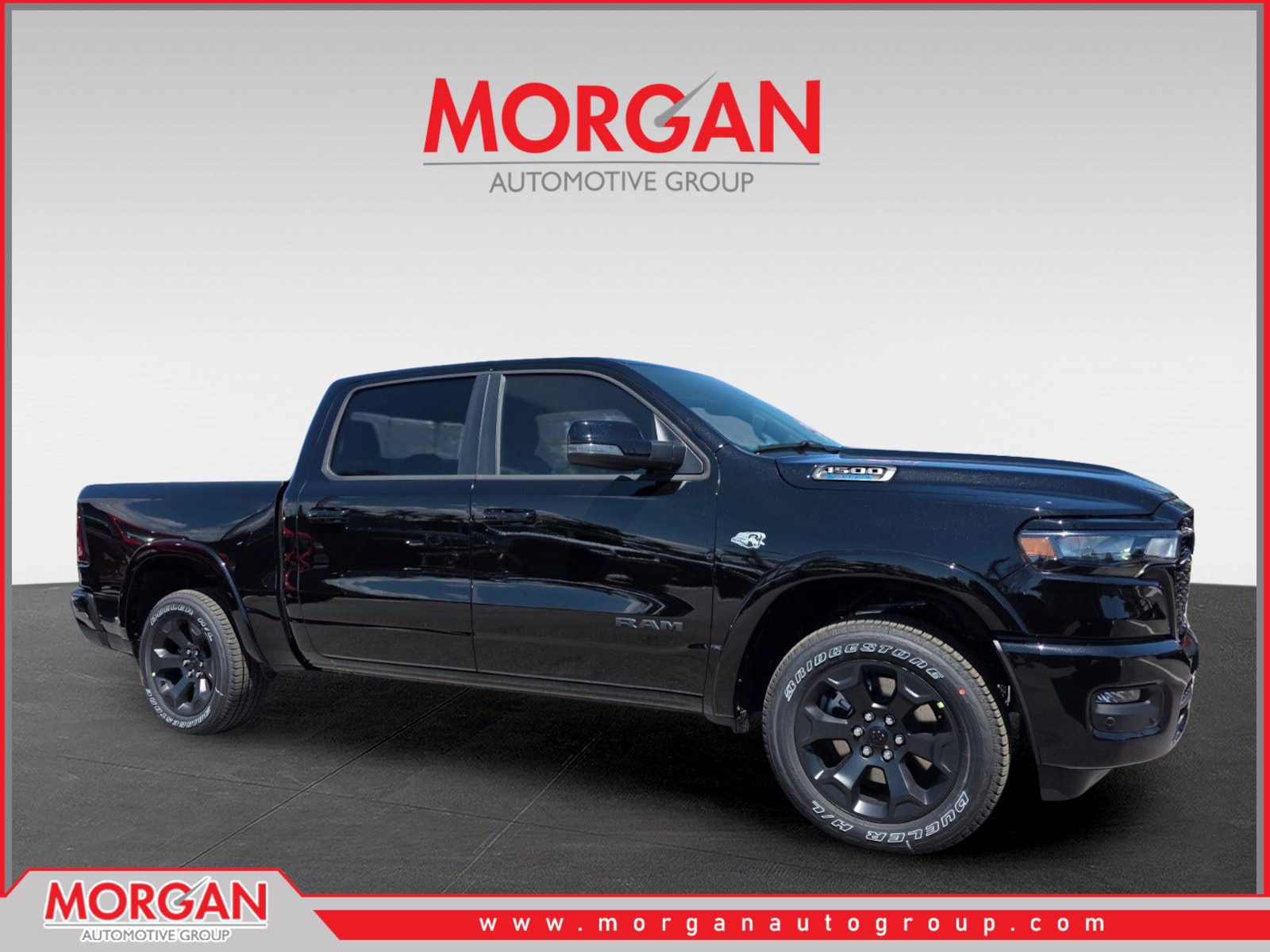 2026 Ram 1500 Big Horn/Lone Star in Black — front three-quarter view