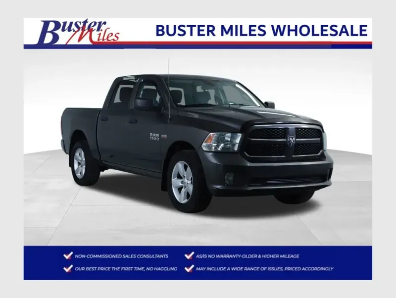 2014 RAM 1500 Express in Gray — front three-quarter view