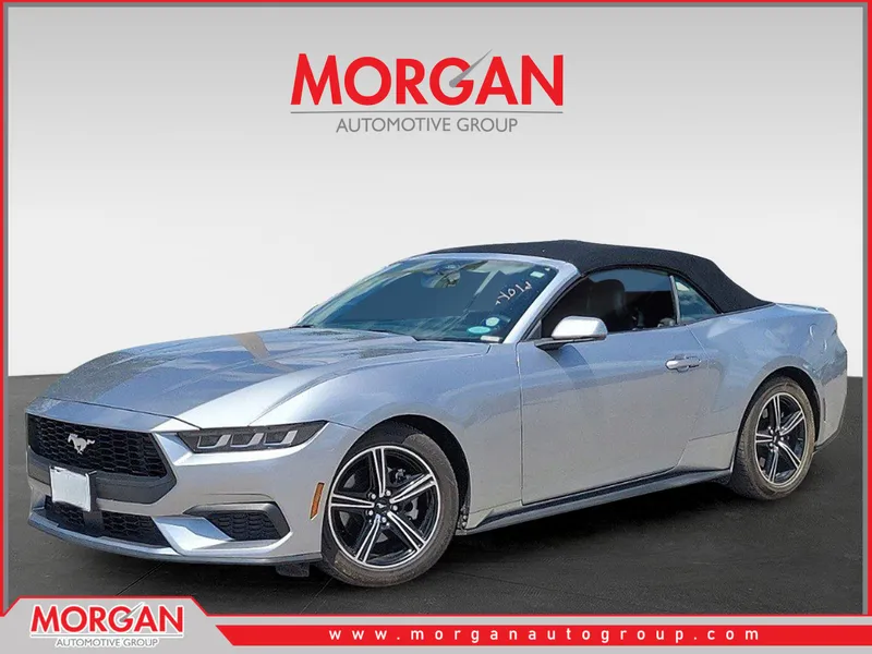 2024 Ford Mustang EcoBoost Premium in Silver Metallic — front three-quarter view