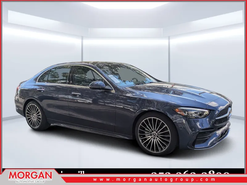 2026 Mercedes-Benz C-Class C 300 in Blue — front three-quarter view