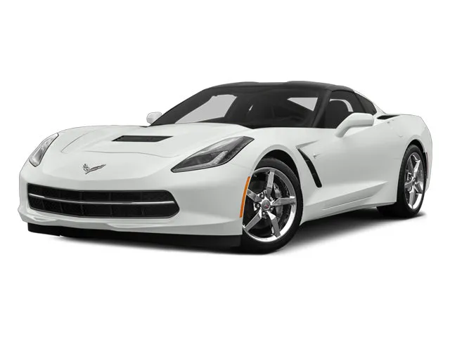 2014 Chevrolet Corvette Stingray Z51 2LT in Arctic White — front three-quarter view