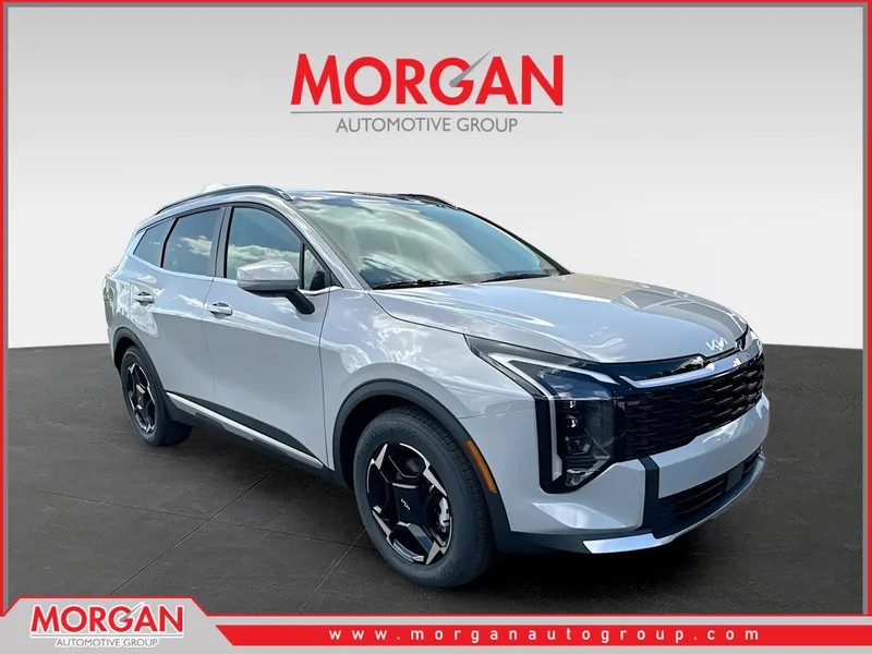 2026 Kia Sportage EX in Gray — front three-quarter view